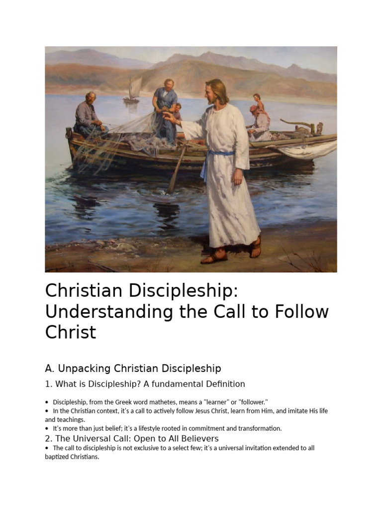 Christian Discipleship_ Understanding the Call to Follow Christ | PDF ...