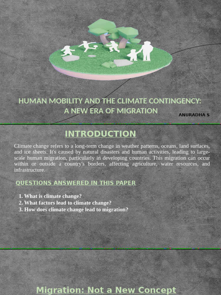 Climate Change and Human Migration Insights | PDF
