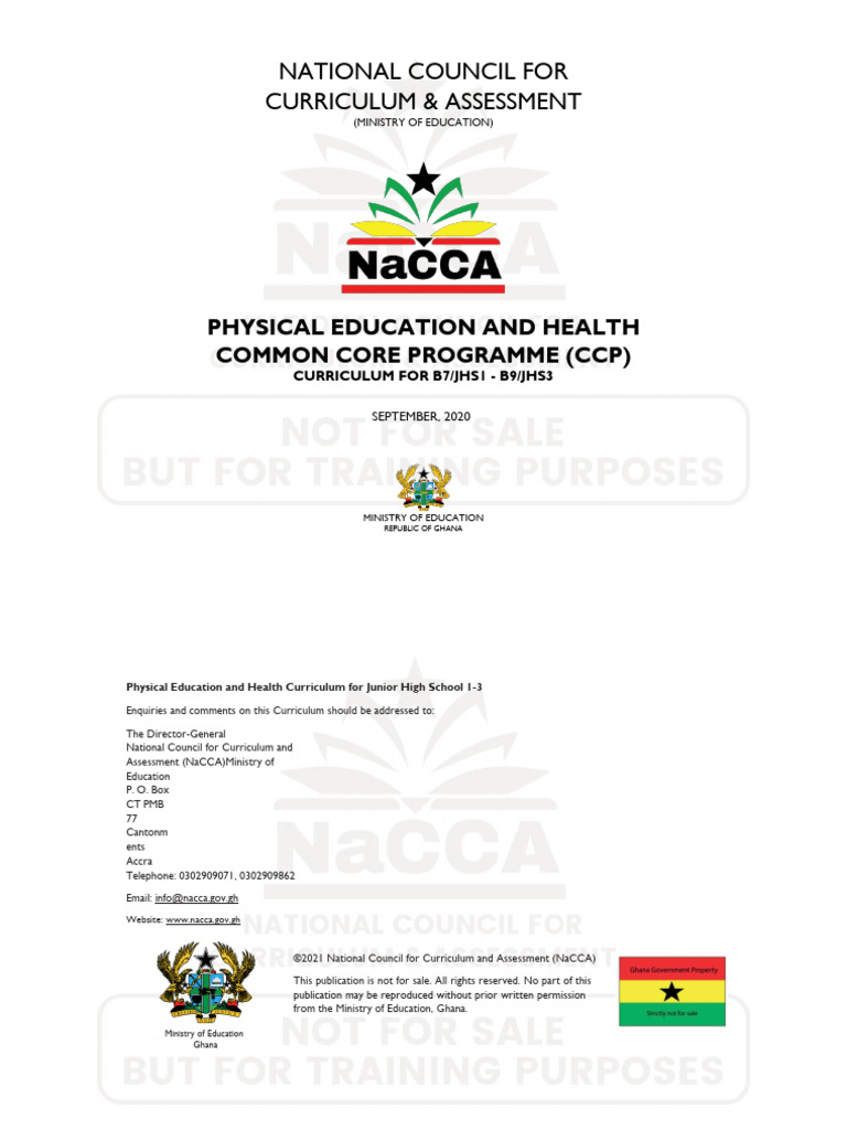 Ghana JHS Physical Education Curriculum | PDF | Educational Assessment ...