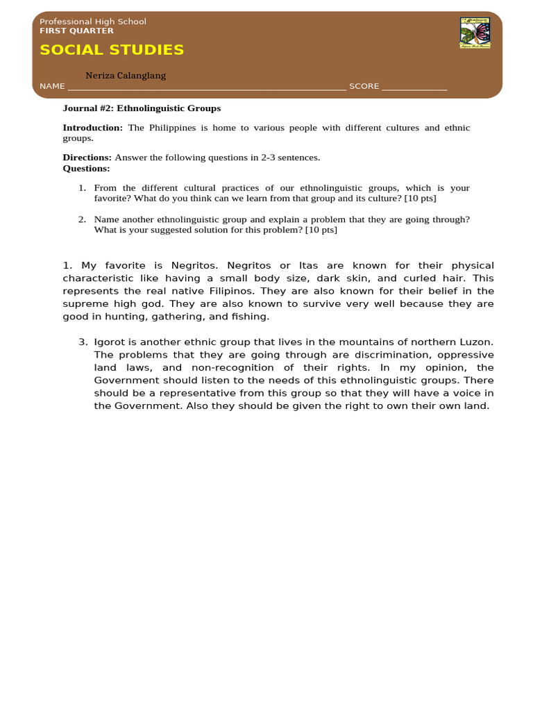 Ethnolinguistic Groups in the Philippines | PDF