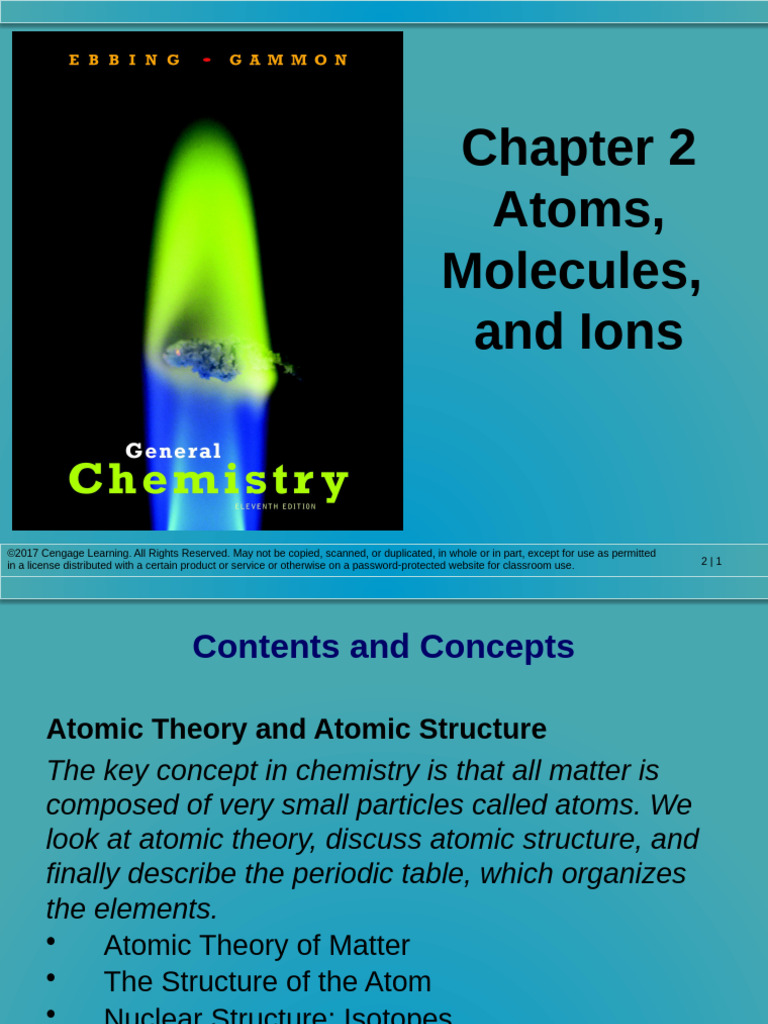 Ebbing11e PPT Lectures CH02 | PDF | Ion | Chemical Compounds