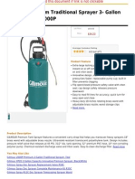 Gilmour Premium Traditional Sprayer 3- Gallon Capacity Teal 3000P