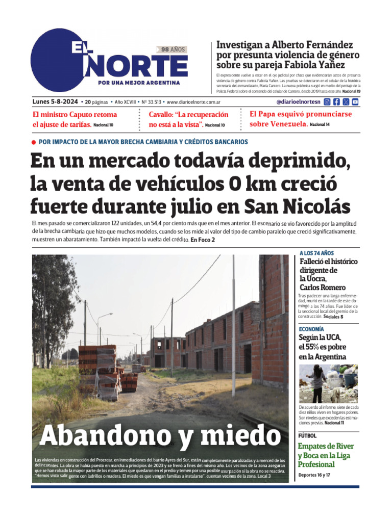 Diario EL NORTE Edicion Digital – Lunes 5 de Agosto | PDF | Tipo de ...