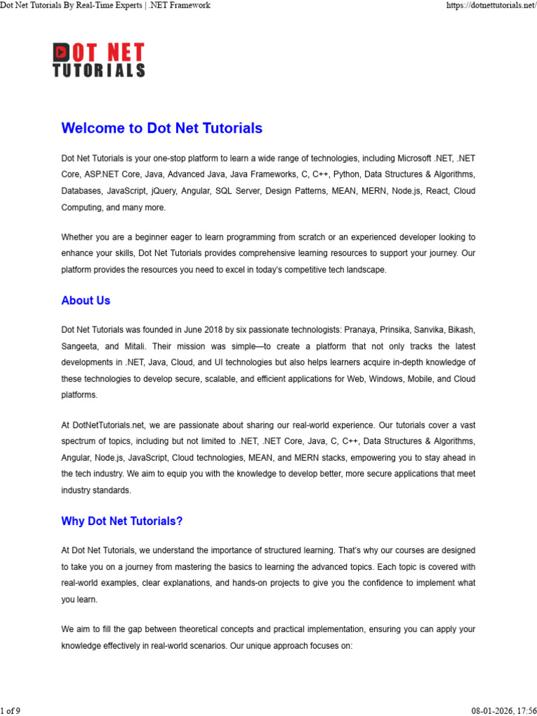 Comprehensive Tech Learning Hub | PDF | Language Integrated Query ...