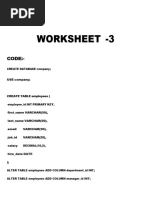 SQL Table Creation for Departments and Employees | PDF | Data ...