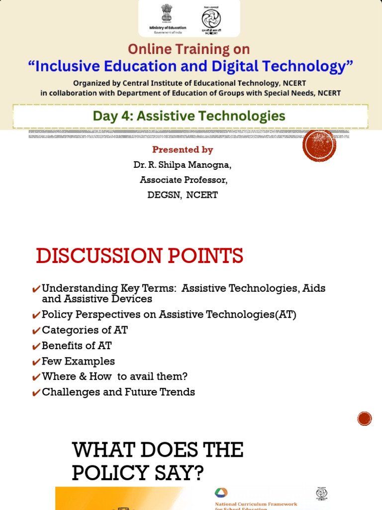 Understanding Assistive Technologies | PDF