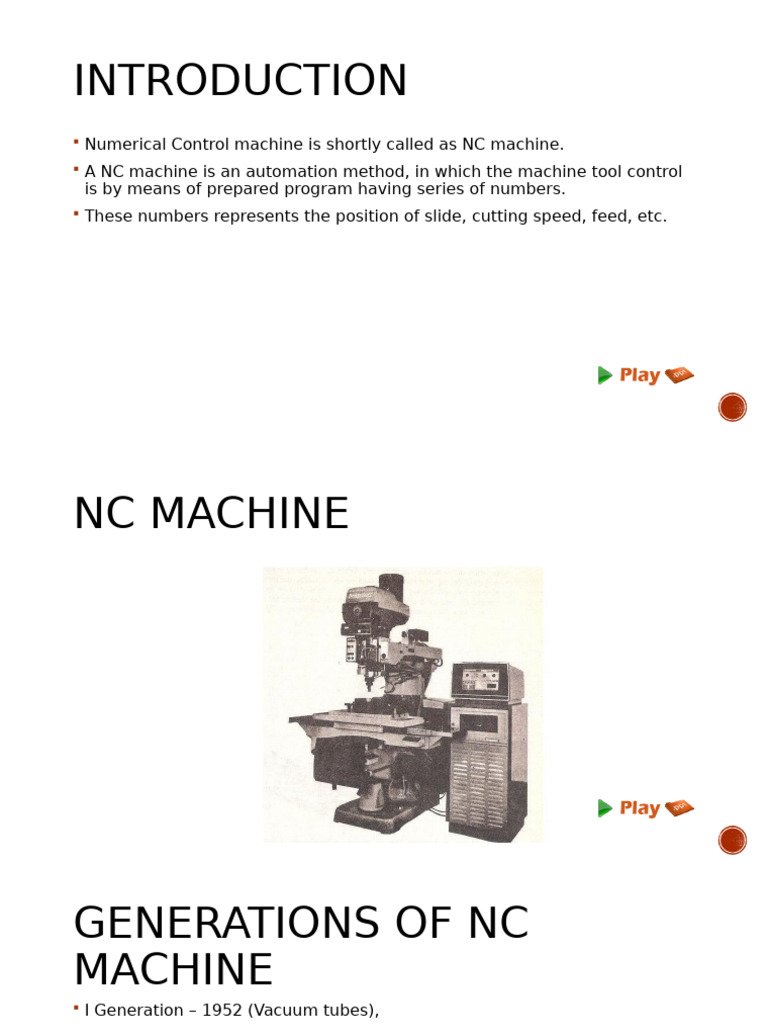 Overview of Numerical Control Machines | PDF | Electrical Engineering ...