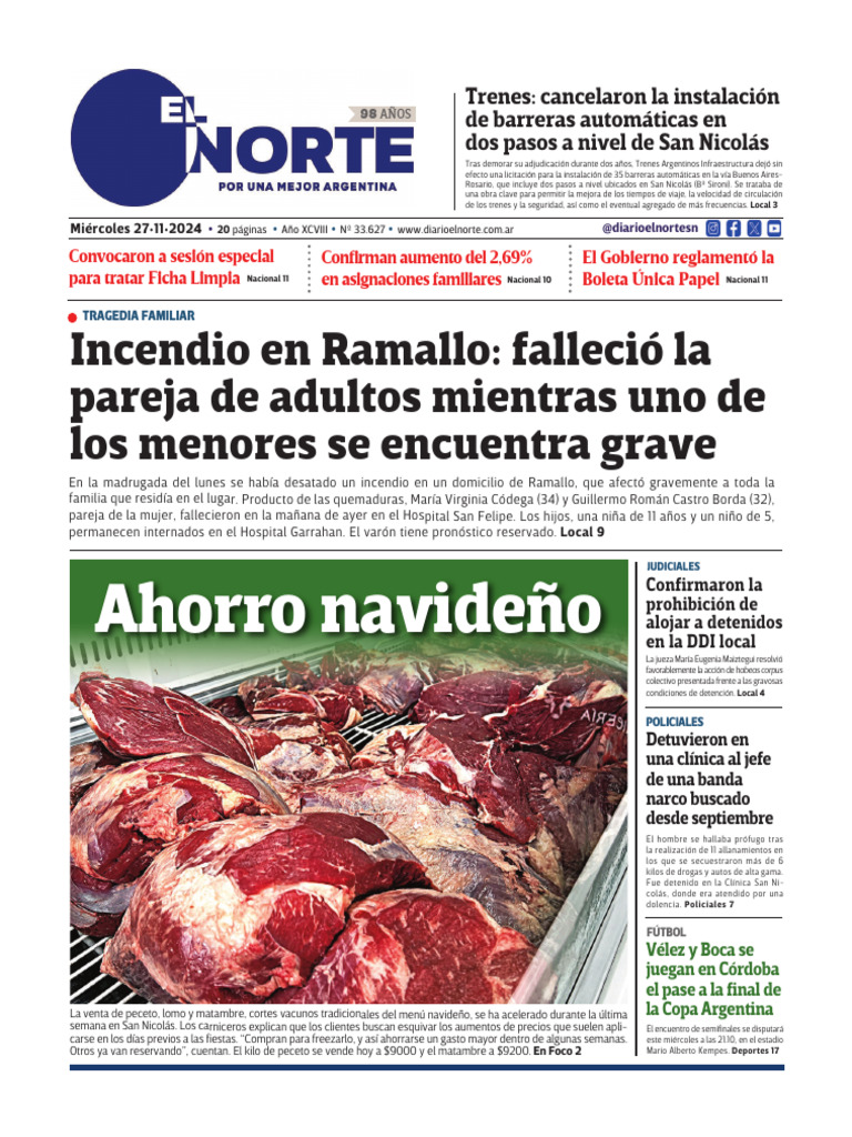 Diario EL NORTE - Edicion Digital - Miercoles 27 de Noviembre 2024 | PDF