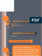 BUERGER’S SYNDROME final report