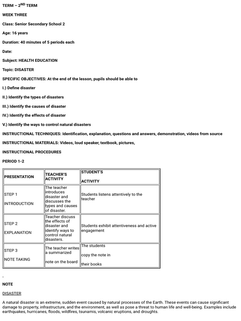 Disaster | PDF | Natural Disasters | Flood