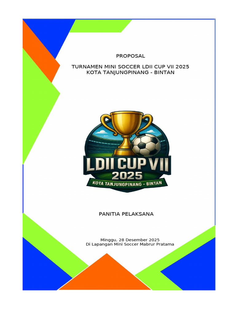 Turnamen Mini Soccer LDII Cup VII 2025 | PDF