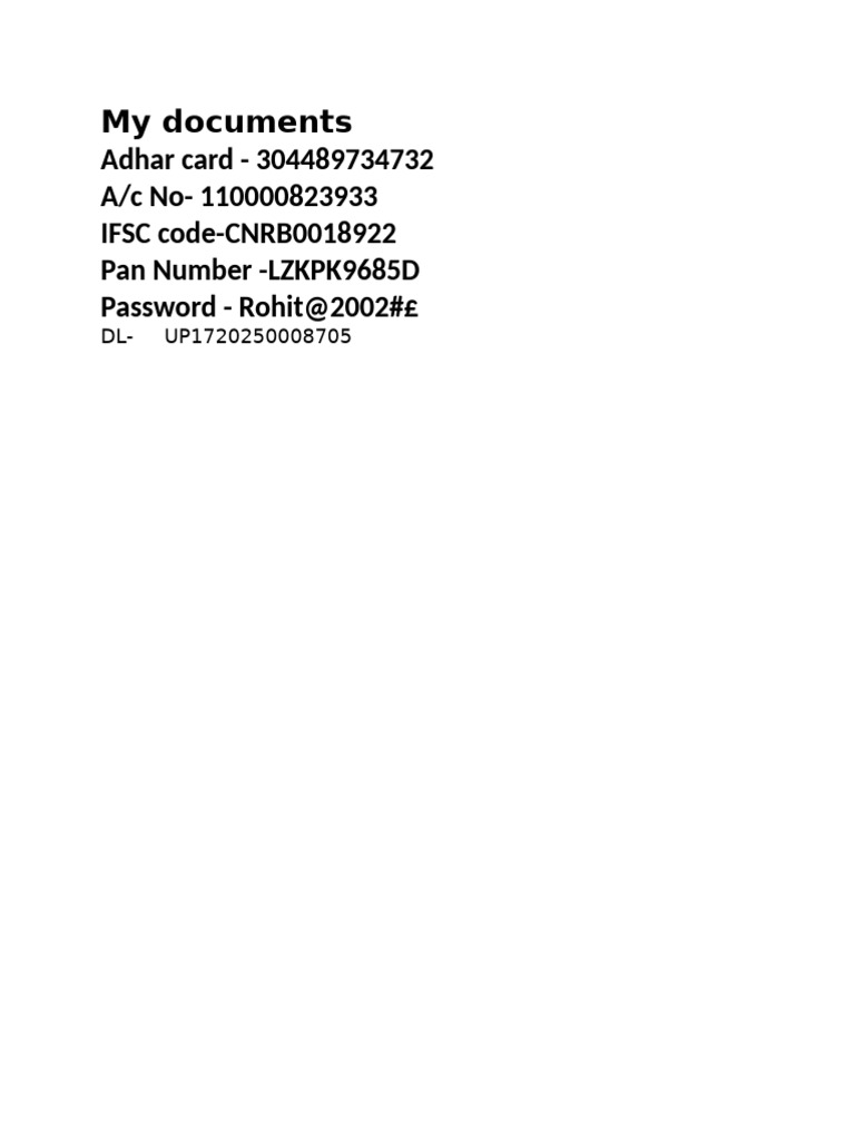 My Documents | PDF