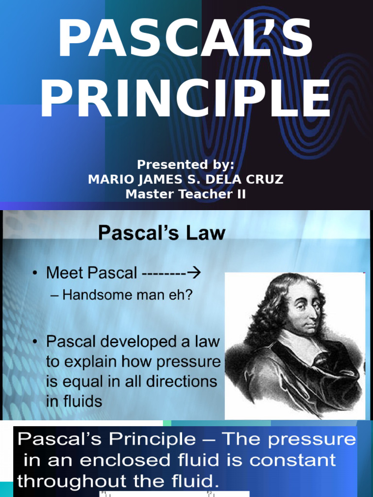 Pascal's Principle Sample Problems | PDF
