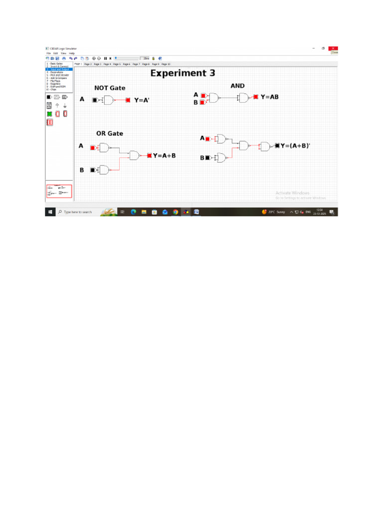 Implementation of Logic Gate Using NAND Gate | PDF