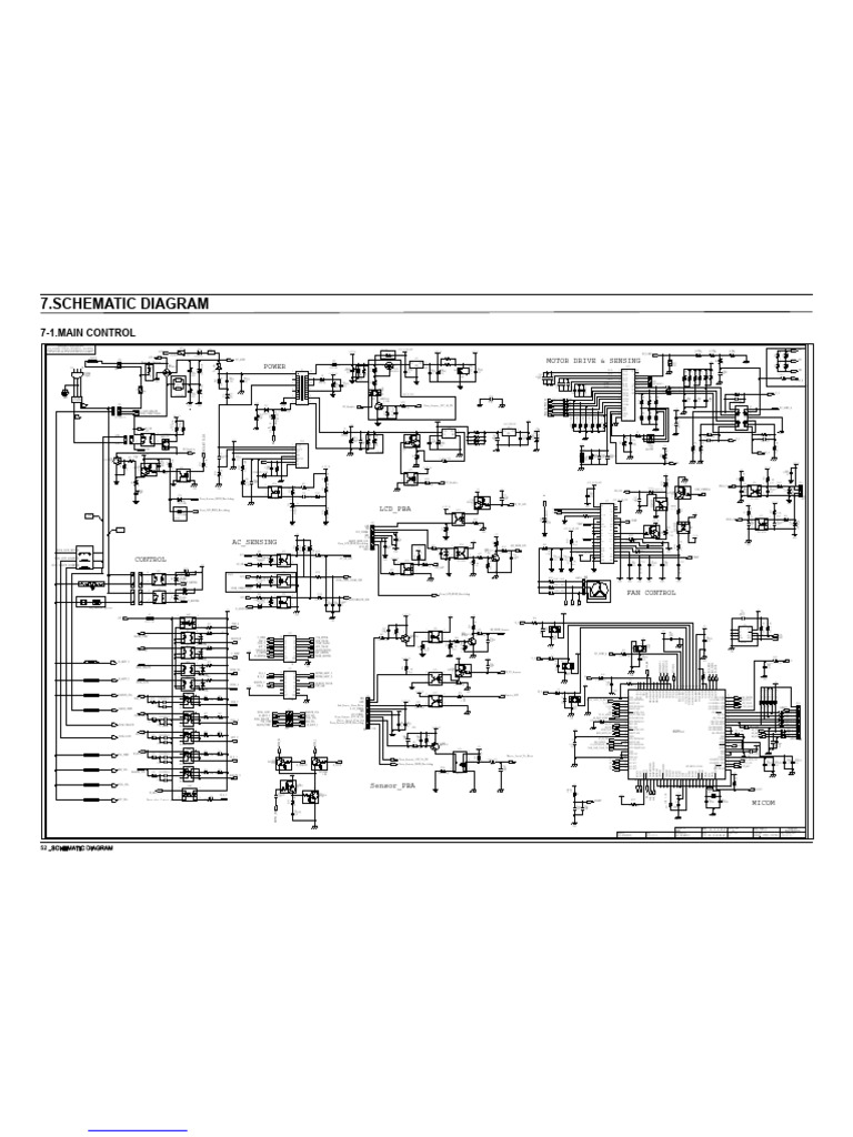 Main Control Schematic Diagram | PDF