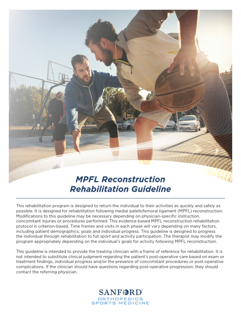 MPFL Reconstruction Rehab Protocol Guide | PDF | Physical Therapy | Knee