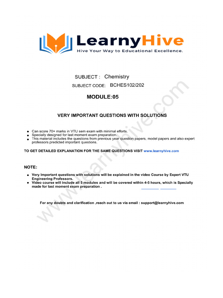 Chemistry Mod 5 1 | PDF