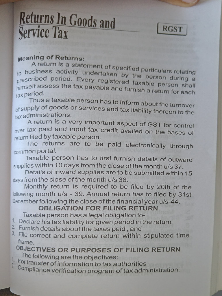 GST Return Filing Guidelines Explained | PDF | Government Finances | Taxes