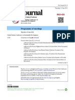 Journal: Programme of Meetings