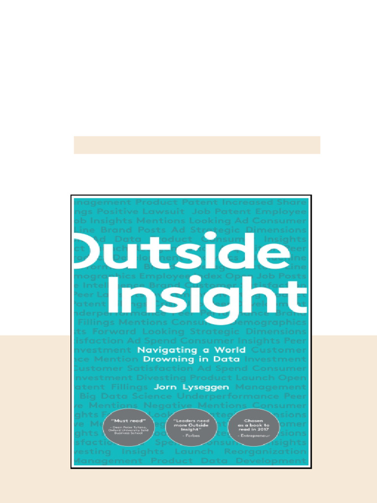 Outside Insight Navigating A World Drowning In External Data Lyseggen ...