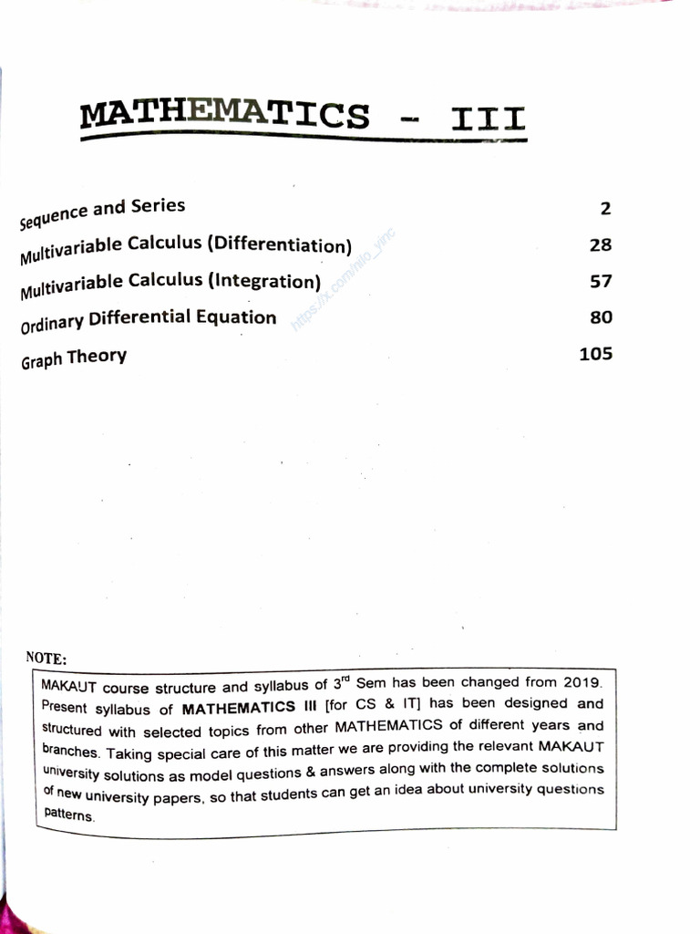 Maths III | PDF