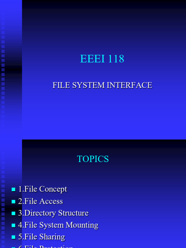 File System Interface Overview | PDF | Computer File | File System