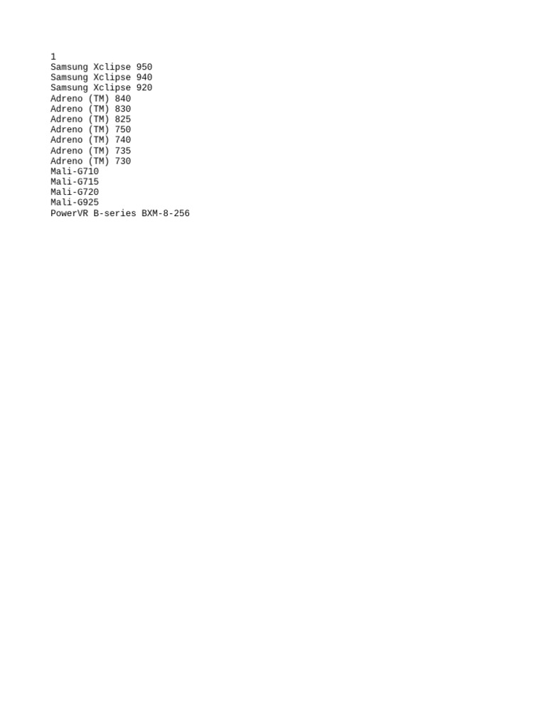 Vulkan Gpu List Config | PDF