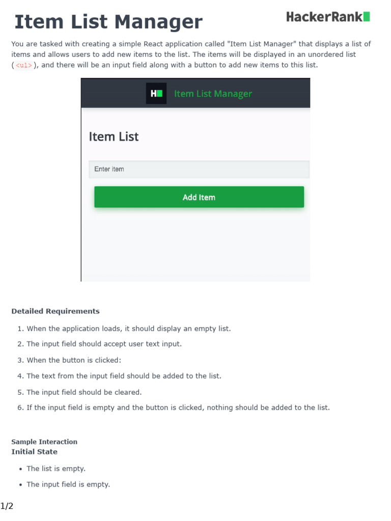 Item List Manager English | PDF