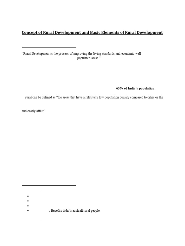 Understanding Rural Development Concepts | PDF | Poverty | Poverty ...
