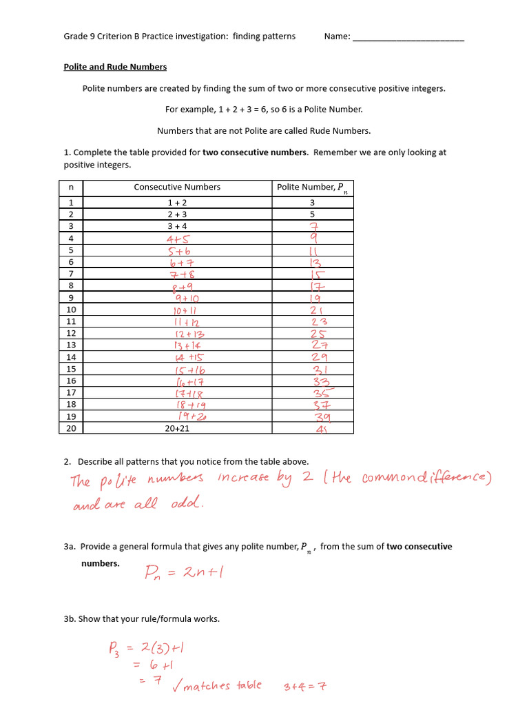 Polite and Rude Numbers Investigation | PDF | Numbers | Mathematical ...
