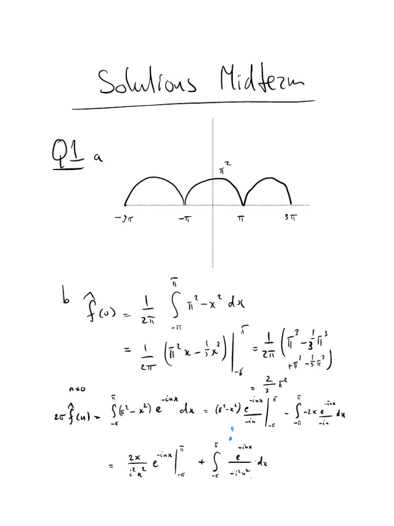 Solutions Midterm 2020 | PDF