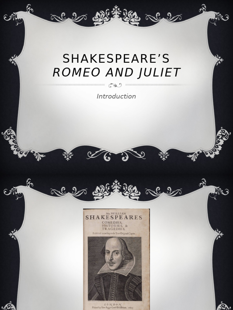 2 - Intro to Romeo and Juliet Powerpoint (Guided Notes Sold Separately ...
