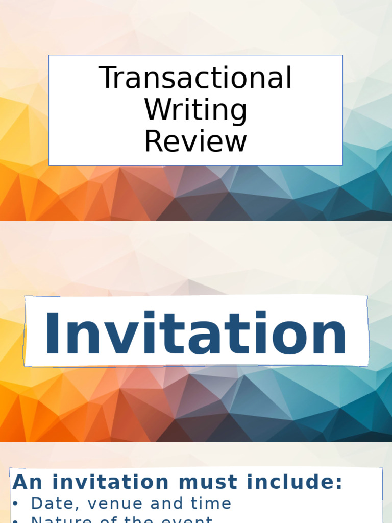 Essential Guide to Transactional Writing | PDF