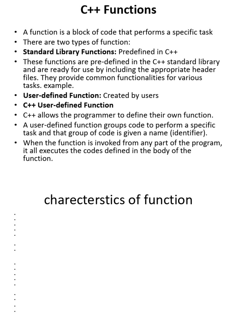 Functions C++ | PDF | Parameter (Computer Programming) | C++