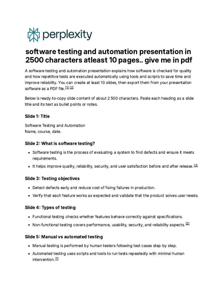 Software Testing and Automation Guide | PDF | Software Testing | Computing