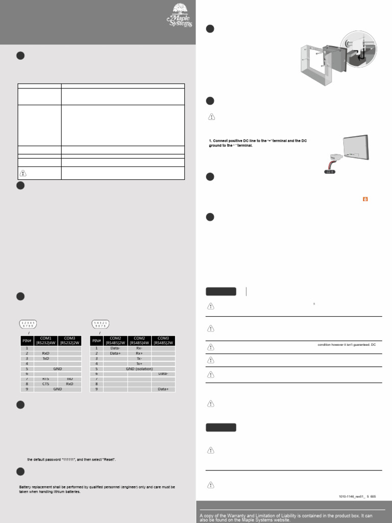 cMT2128X HMI Installation Guide | PDF | Electrical Engineering ...