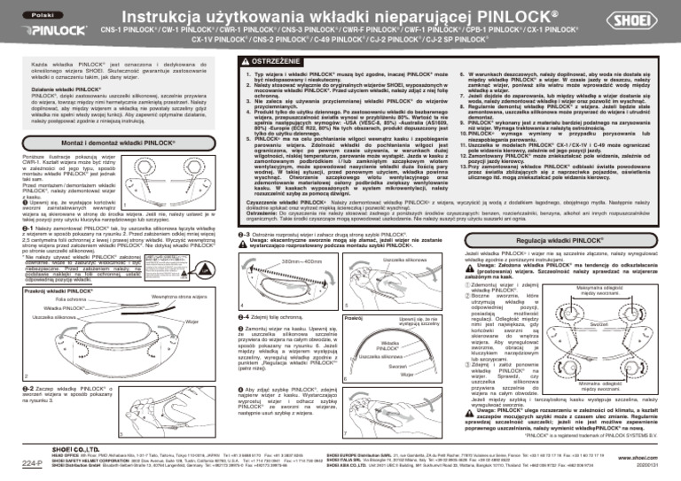 224-PINLOCK Lens - PL | PDF