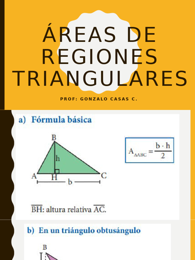 Areas de Regiones Triangulares | PDF