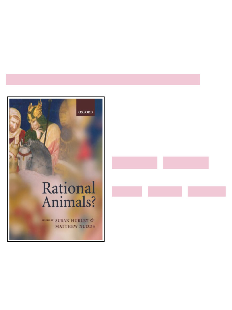 (Ebook) Rational Animals? by Susan Hurley, Matthew Nudds (eds) ISBN ...
