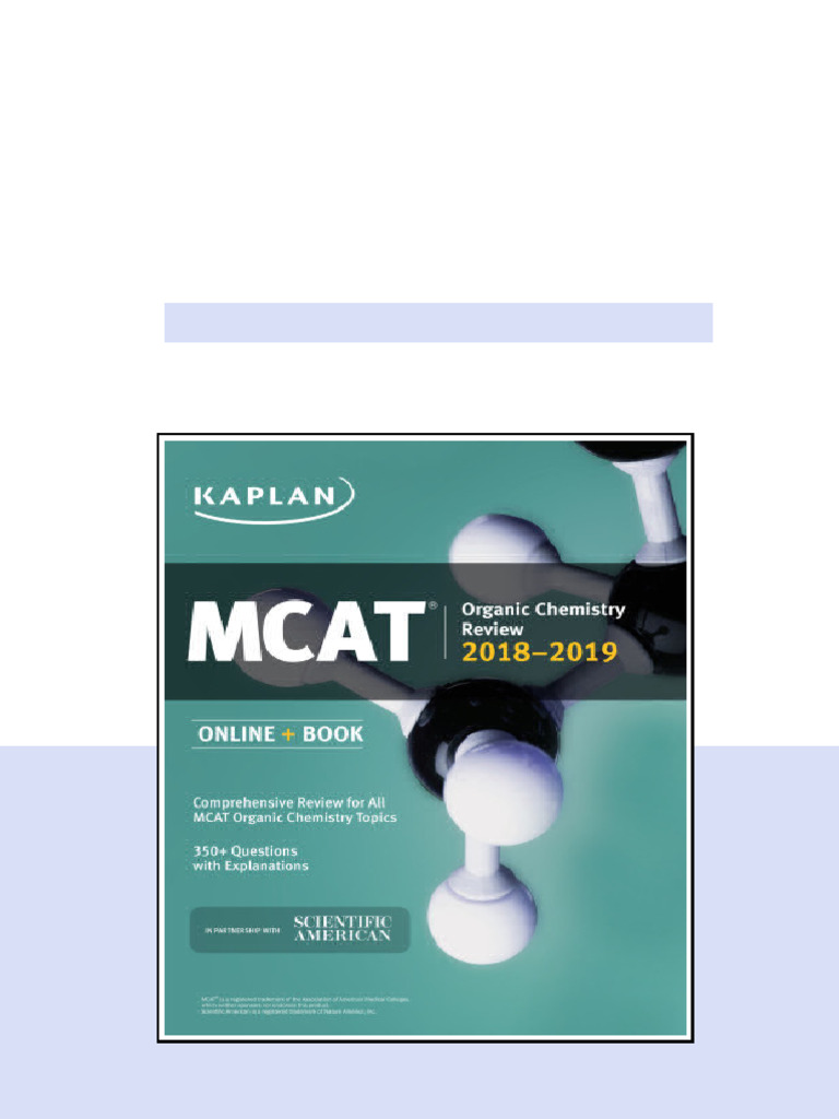 Mcat Organic Chemistry Review 20182019 Macnow Alexander Stone available ...