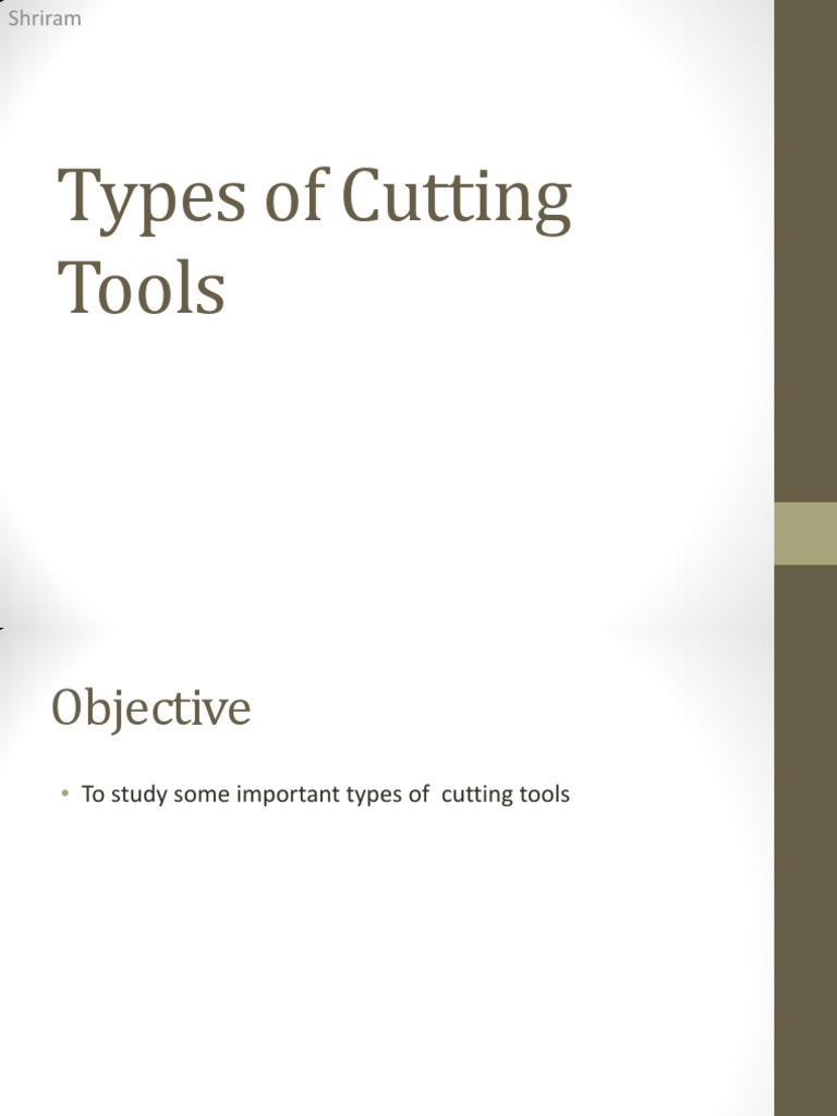 Types of Cutting Tools PDF Grinding (Abrasive Cutting) Machining