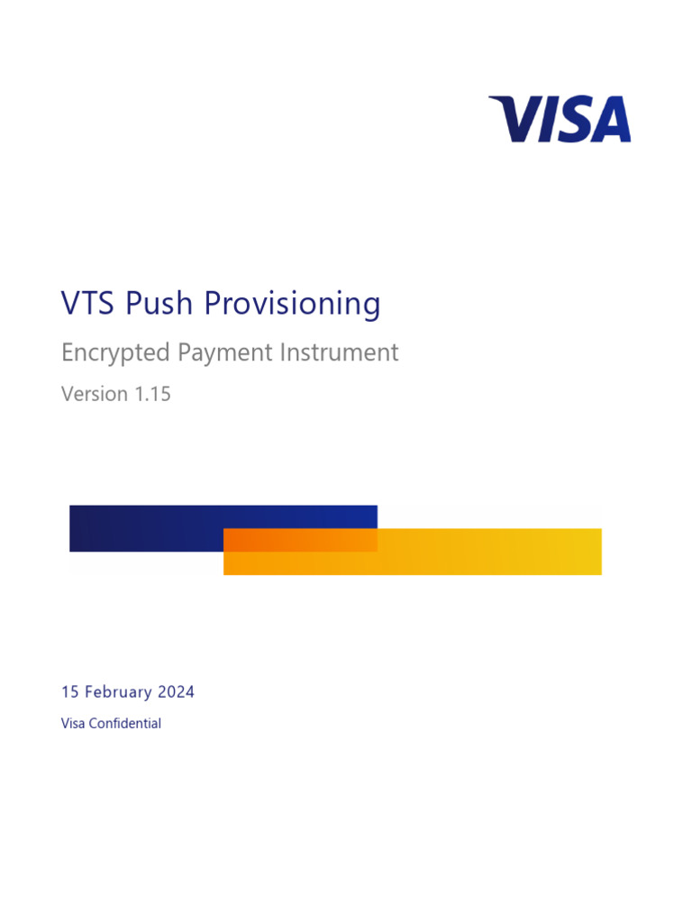 VTS Push Provisioning Overview Guide | PDF | Encryption | Cryptography