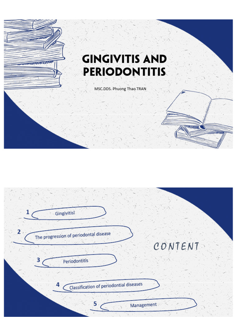 Gingivitis and Periodontitis Overview | PDF | Periodontology | Dentistry