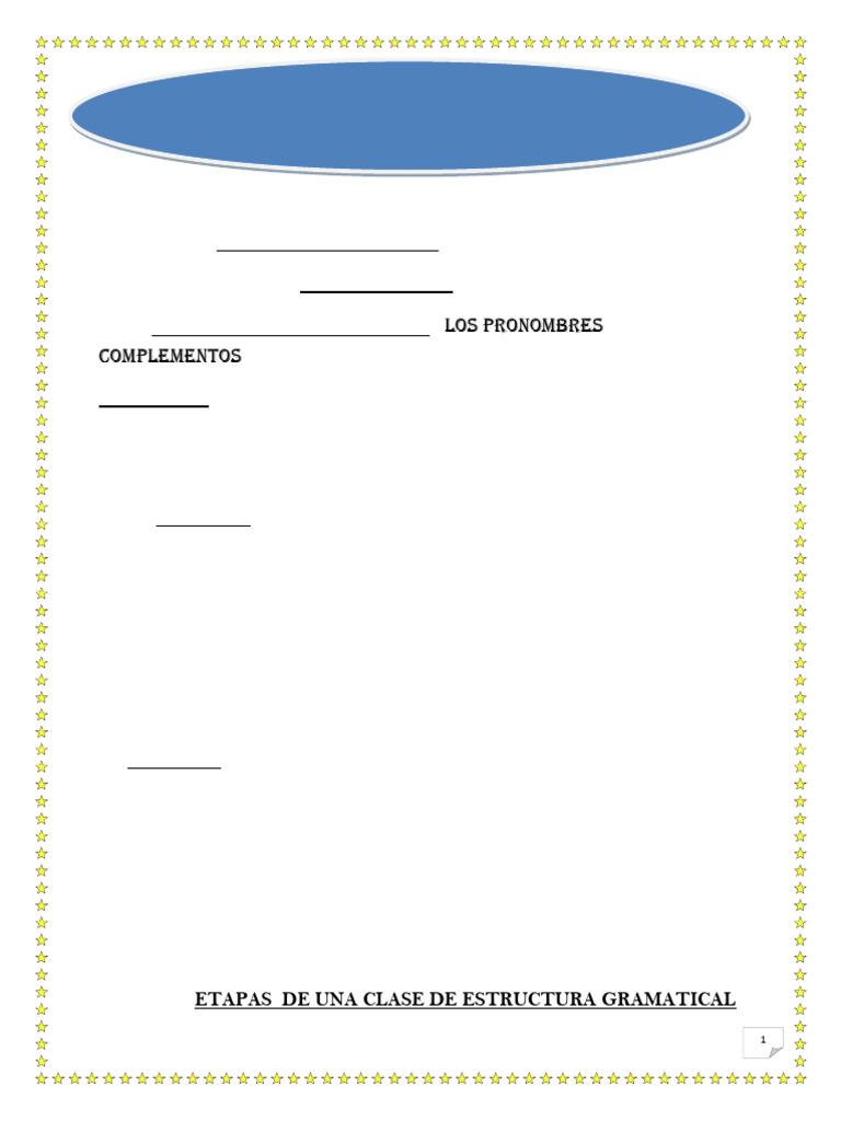 Los Pronombres Complementos | PDF | Pronombre | Objeto (gramática)