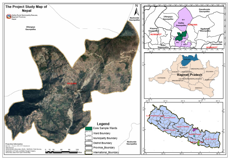 1 StudyArea Map_Bhabasir - 1a -Rusuwa_ward | PDF | Local Government | Nepal
