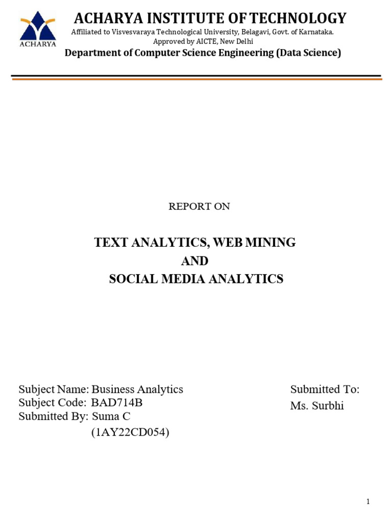 Suma C (1AY22CD054) BA_assignment_report | PDF | Analytics | Computing