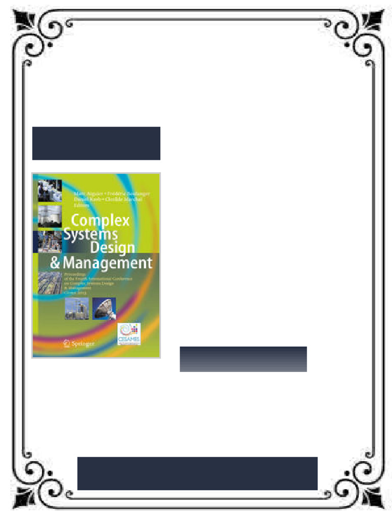Complex Systems Design Management Proceedings of the Fourth ...
