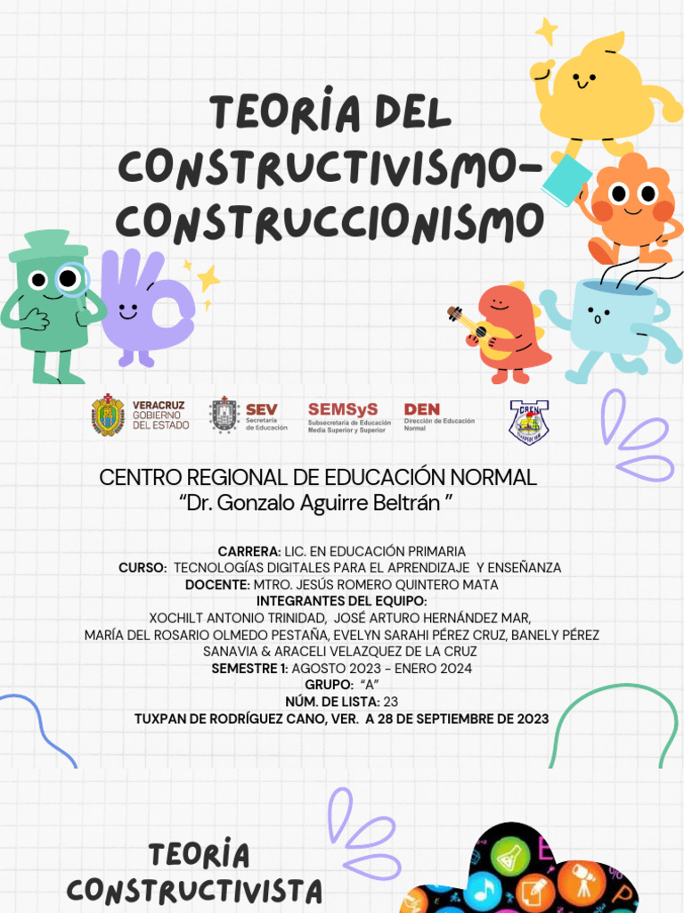 Teoría Constructivista en Educación | PDF | Aprendizaje ...