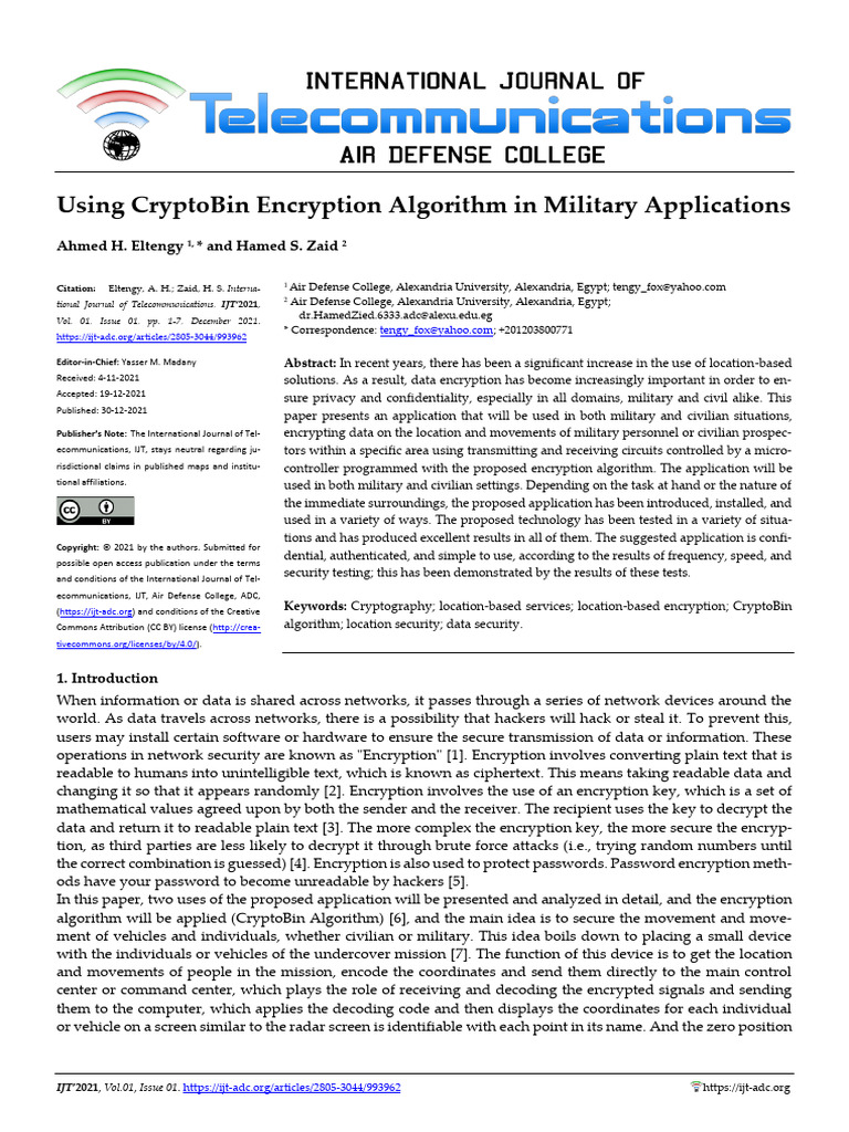 2021 IJT_Volume CryptoBin | PDF | Key (Cryptography) | Encryption