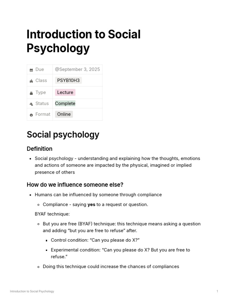 Understanding Social Psychology Basics | PDF | Social Psychology ...